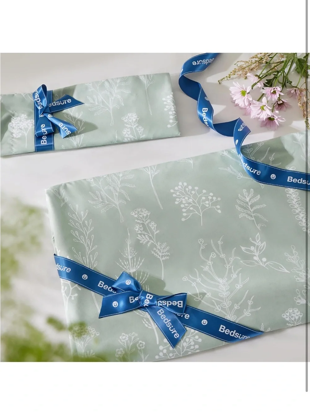 NEW Bedsure Reversible Floral Duvet Cover Set with Zipper Closure, 3 Pieces KING